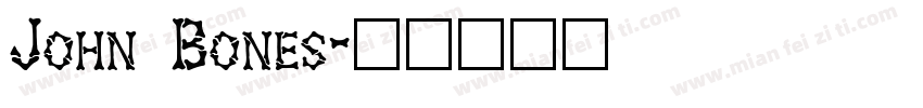John Bones字体转换